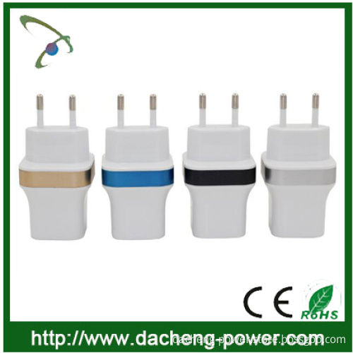 Perfect design dual usb travel charger 5V 2.1A universal travel charger with EU US UK plug
